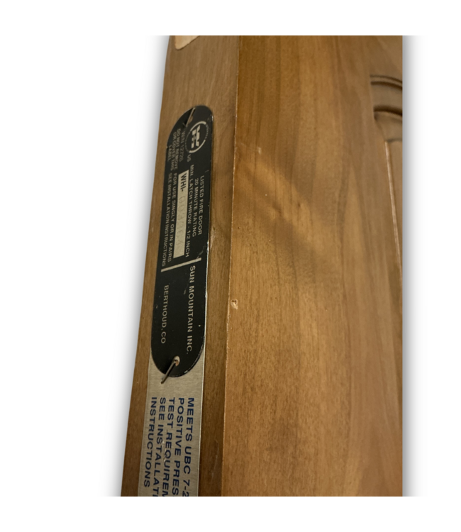 52704 Knotty Alder Fire Rated Prehung Exterior Door 32" x 96"