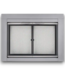 52728 Nickel Cabinet Style Fireplace Doors 30" to 37"W