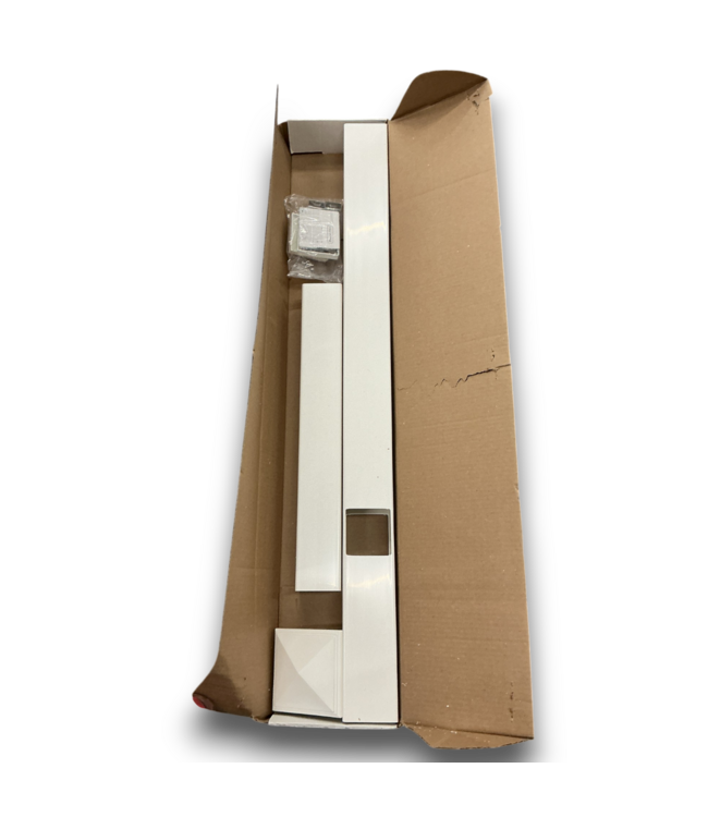 52732 White Polymer Finial Mount Mailbox Post 4 x 4