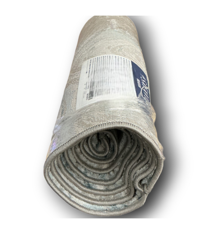 52737 Blue and Grey Runner Rug 2'W x 8'L