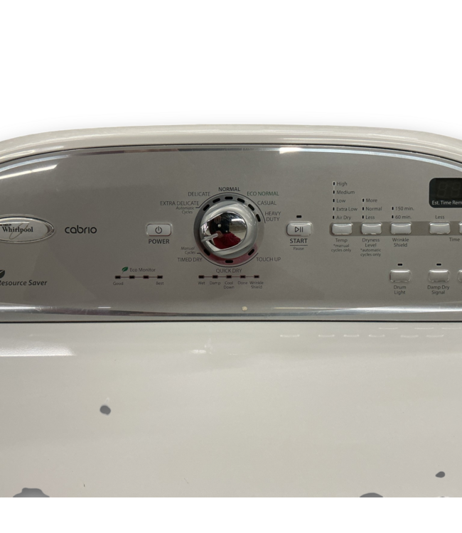 52753 White Front Load Gas Dryer 27"W x 43"H x 30"D