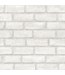 52763 White Vinyl Textured Brick 3D Self-Adhesive Peel and Stick Wallpaper