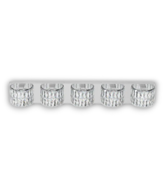 52766 Willow 5-Light LED Polished Chrome Bathroom Vanity Light