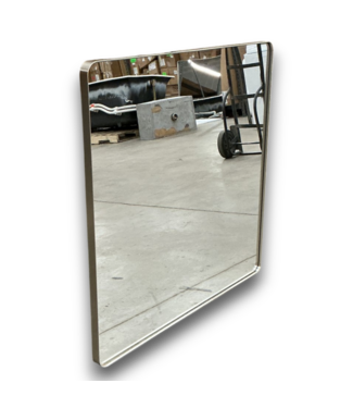52751 36" Rectangle Brushed Nickel Framed Wall Mirror