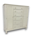 52752 Off-White Nantucket Chifferobe Cottage Armoire