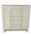 52752 Off-White Nantucket Chifferobe Cottage Armoire