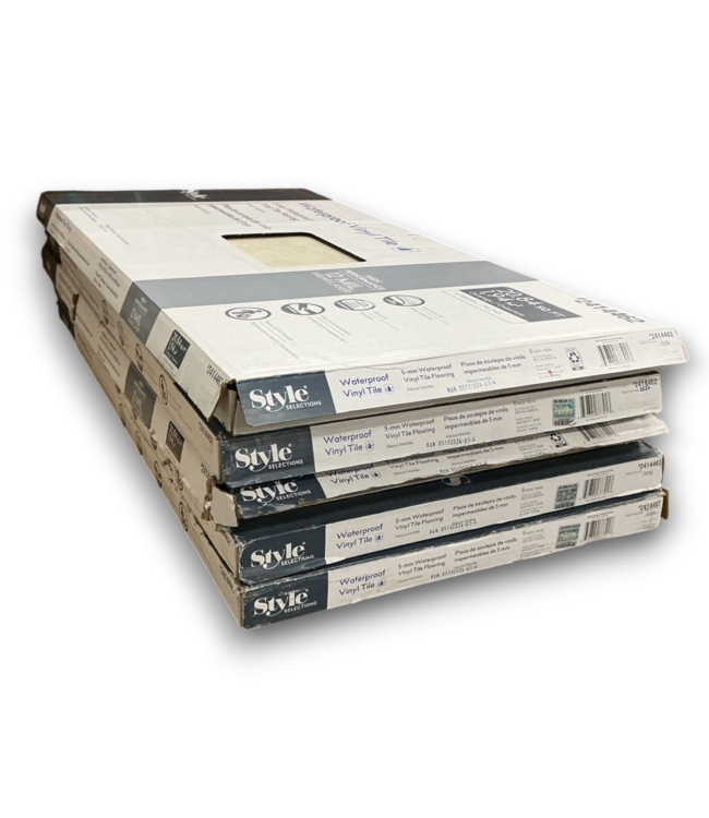 52754 Akoya Waterproof Marble Look Vinyl Tile Flooring 104.2 sq. ft.