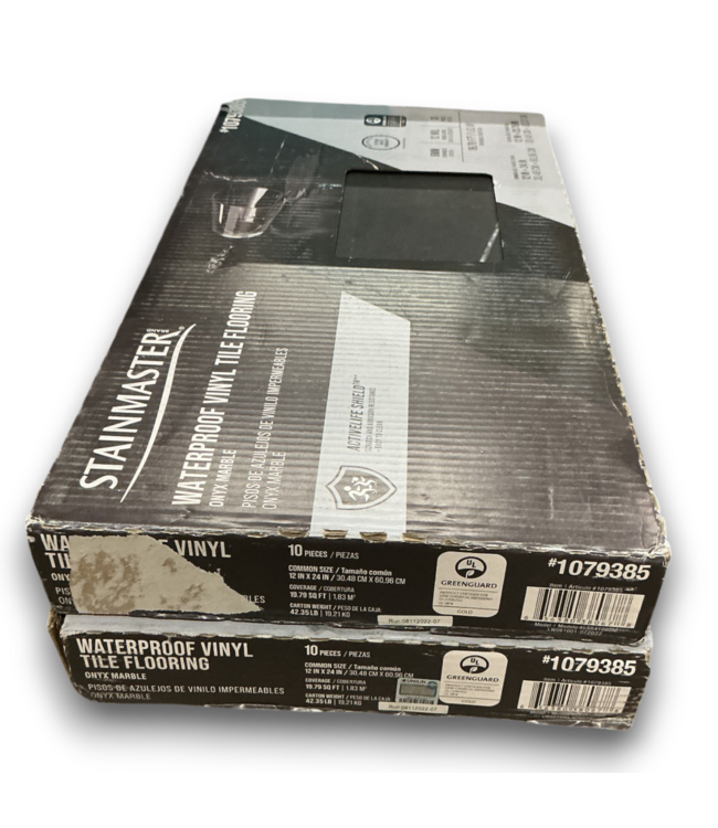 52765 Onyx Marble Look Luxury Vinyl Tile Flooring 39.58 sq. ft.