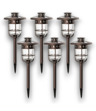 52768 Outdoor Bronze Solar Lights (6 pack)
