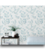 52773 Blue Green Vinyl Ivy/Vines Self-Adhesive Peel and Stick Wallpaper