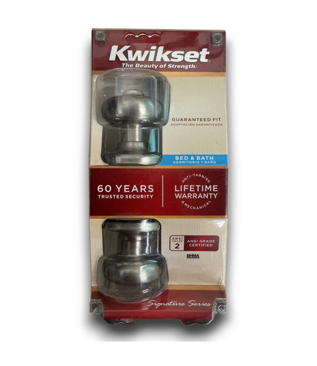 52774 Satin Nickel Interior or Bed/Bath Privacy Door Knob