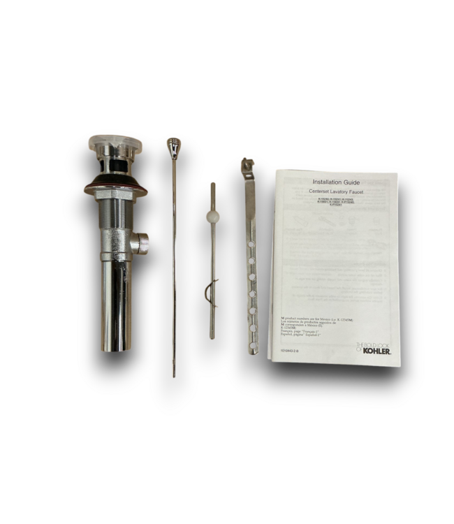 52786 Polished Chrome 4" Centerset 2-Handle Bathroom Sink Faucet