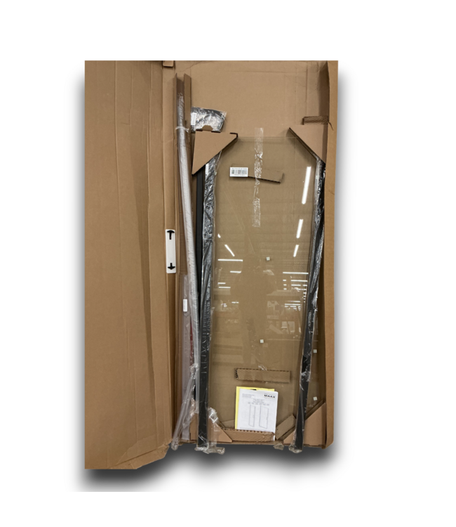 52789 Manhattan Frameless Pivot Shower Door 33" to 35"W