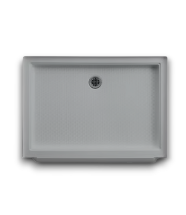 52790 Memoirs Shower Base White Center Rear Drain 34"W