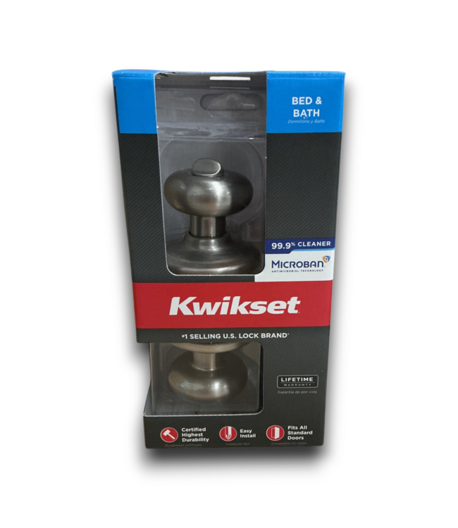 52782 Satin Nickel Interior or Bed/Bath Privacy Door Knob