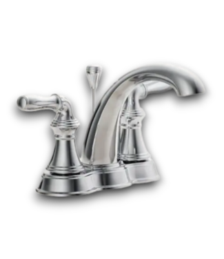 52786 Polished Chrome 4" Centerset 2-Handle Bathroom Sink Faucet