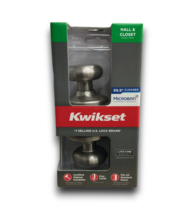 52787 Satin Nickel Interior or Hall/Closet Passage Door Knob
