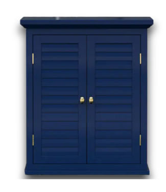 52795 Navy Bathroom Wall Cabinet
