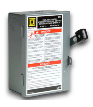 52797 Fusible Indoor Light-duty Safety Switch Disconnect