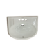 52805 White Drop-In Bathroom Sink 20"