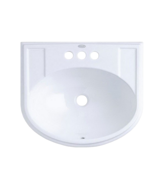 52805 White Drop-In Bathroom Sink 20"