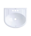 52805 White Drop-In Bathroom Sink 20"