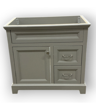 52814 Pearl Gray Bathroom Vanity Base 36"W