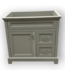 52814 Pearl Gray Bathroom Vanity Base 36"W
