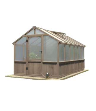 52807 Cedar Greenhouse with Roof Vent 8' x 12'