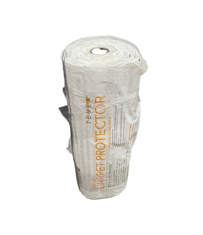 52812 Clear Vinyl Deep Pile Carpet Protector 27"W x 75'L