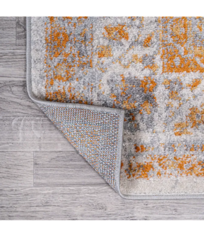 52816 Modern Persian Orange/Cream Area Rug