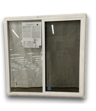 52819 Black & White Vinyl Horizontal Slider Window 47.5" x 47.5"