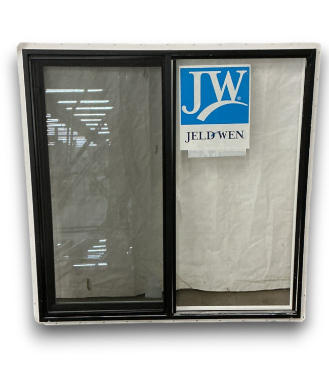 52819 Black & White Vinyl Horizontal Slider Window 47.5" x 47.5"