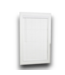 52827 Cordless White Faux Wood Slat Blinds 70"W x 60"L