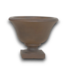 52829 Dark Chocolate Brown Stone Urn Indoor/Outdoor Planter
