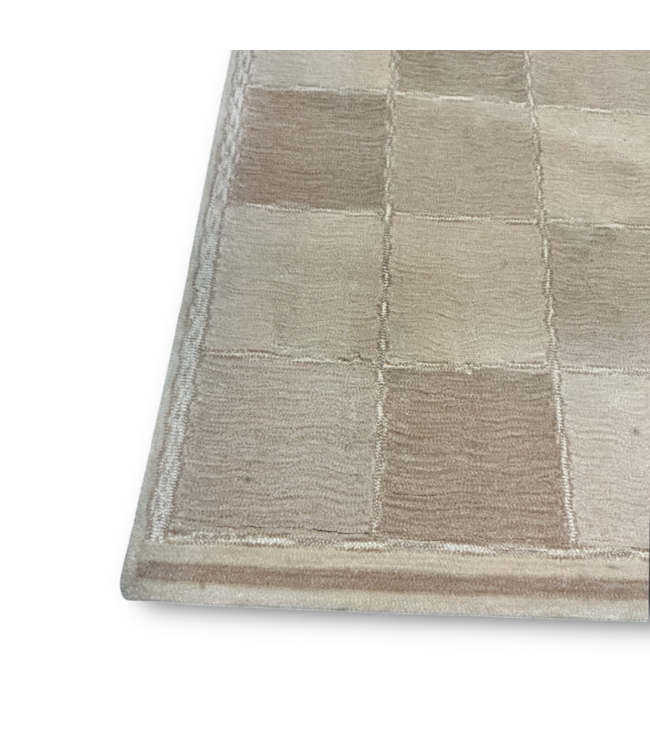 52834 Multi Color Brown Wool Custom Area Rug 155.75"L