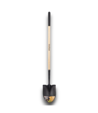 52842 Round Point Garden Shovel With Wood Handle