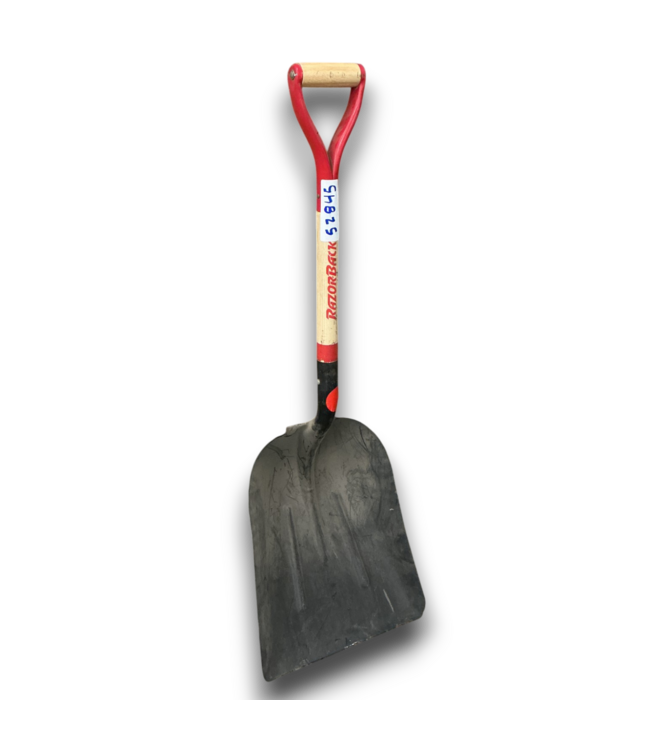 52845 Steel Scoop with Wood Handle and Steel D-grip