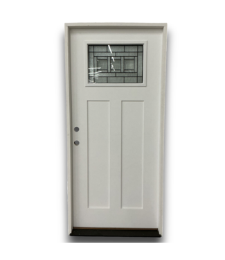 52851 Prehung White Fiberglass Exterior Door 36" x 80"