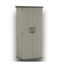52856 Vertical Gray Plastic Resin Storage Shed 2' x 2'
