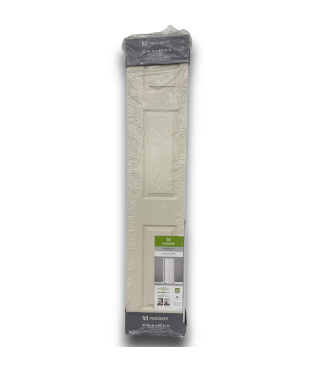 52857 White 6-Panel Bifold Door 32" x 80"