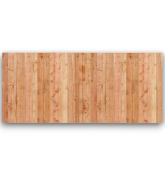 52858 Western Red Cedar Flat-top Privacy Fence Panel 4' x 8'