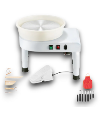 52865 White Aluminum Pottery Wheel 14"