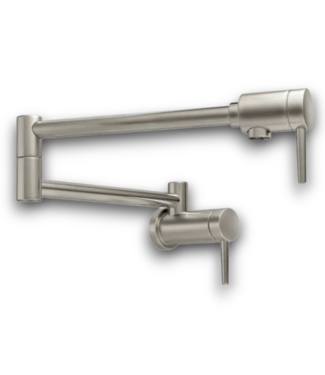 52867 Stainless Steel Single Handle Wall Mount Pot Filler