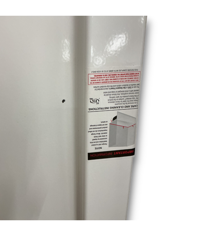 52869 Pro Center Drain White Shower Base 34" x 48"