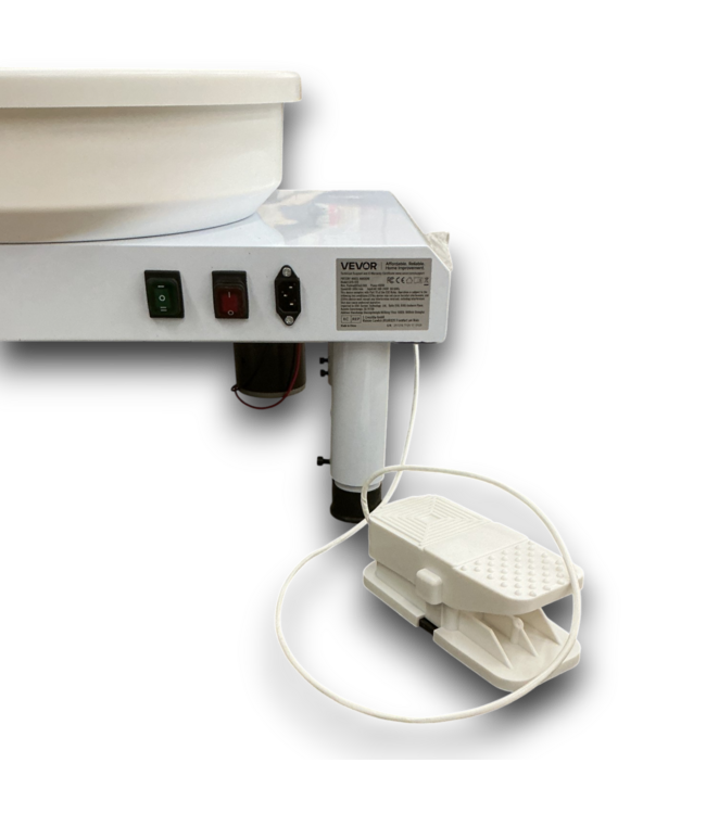 52865 White Aluminum Pottery Wheel 14"