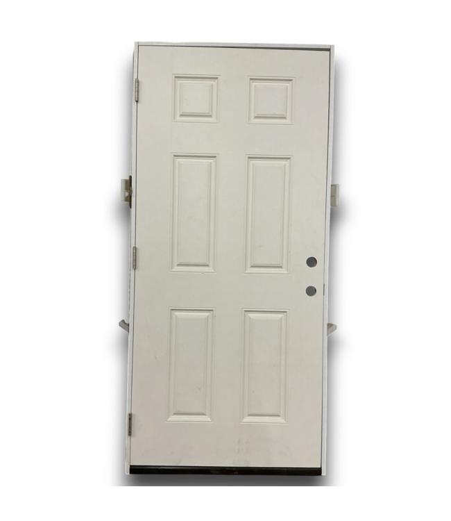 52892 Fiberglass 6 Panel Prehung Exterior Door 36" x 80"