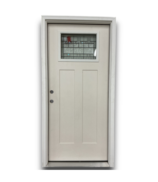 52893 1/4 Lite 2 Panel Prehung Exterior Door 36" x 80"