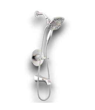 52900 Lacey Chrome Square Bathtub And Shower Faucet