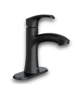 52905 Black Single Hole 1-Handle Bathroom Faucet